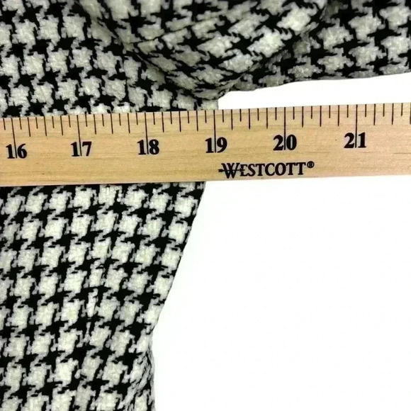 Joan Leslie Vintage Black and White Houndstooth Pattern Blazer Jacket | Size 8 - Picture 5 of 8